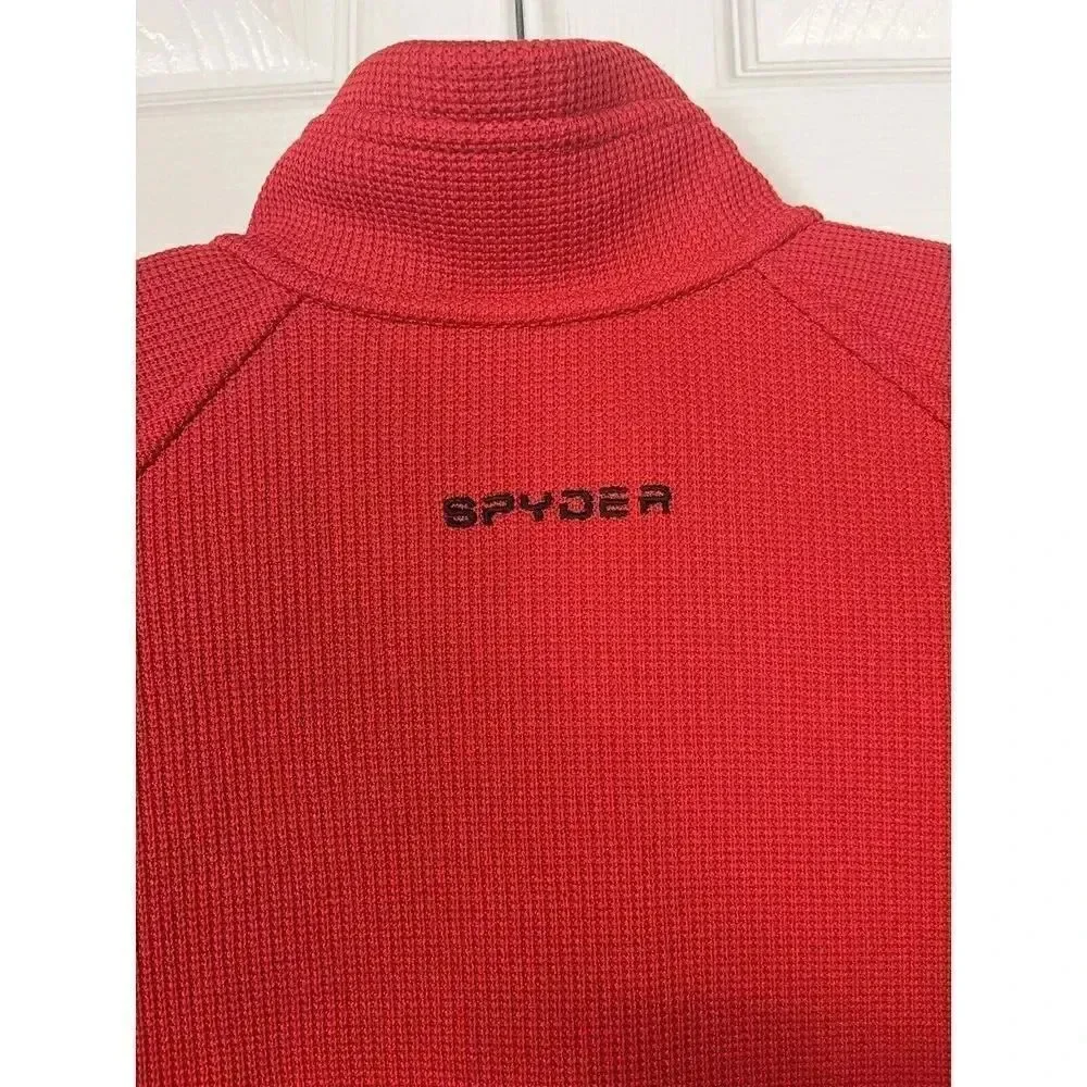 Spyder Athletic  Youth‎ Kids Size XL (l8) Black Red  Full Zip Pockets Fleece